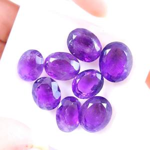 Cabujón suelto facetado de amatista natural al por mayor, forma de mezcla de piedras preciosas a juego para la fabricación de joyas - Product Image 6
