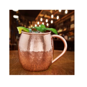 Tazas de mula de Moscú de cobre orgánico puro Tazas y tazas de cobre martillado antiguo para cócteles para el hogar y los restaurantes - Product Image 6