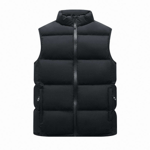Chaleco Acolchado Unisex Extra Grande para Deportes al Aire Libre, Impermeable, Cortavientos, con Capucha, Ropa Exterior de Invierno, Antiarrugas, Personalizado de Fábrica - Product Image 3