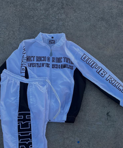 ชุดวอร์มกันลมแบบ 2 ชิ้น สั่งทำขายส่ง สำหรับทุกเพศทุกวัย ไซส์พลัส สำหรับฤดูหนาว เนื้อผ้าโพลีเอสเตอร์/ไนลอน น้ำหนักเบา ระบายอากาศดี สไตล์สตรีทแวร์ - Product Image 6