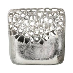 Designer moderne élégant décoration de mariage métal aluminium vase à fleur taille personnalisée à la mode couleur foncée nouvel accessoire de mariage personnalisé - Product Image 2