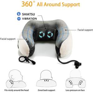 Avión, coche, viaje, oficina, hogar, regalo tejido profundo 3D amasado en forma de U mini masajeador de cuello con terapia de calor - Product Image 4