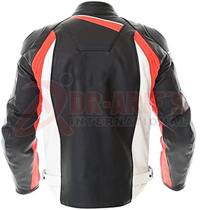 Veste de moto d'hiver élégante pour hommes Design de motard classique avec PU et vêtements d'extérieur tricotés en cuir véritable OEM/ODM disponible - Product Image 3