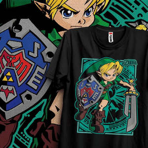 T-shirt en coton pour jeune garçon Link Zelda - Product Image 2