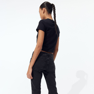 Camiseta personalizada con hombros caídos para mujer, ropa de calle, vestido de algodón, camisetas lisas para mujer, Camiseta larga holgada de gran tamaño para mujer - Product Image 5