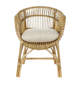 Silla de madera de teca maciza Premium 100%, silla de acento moderno indio, ratán sin brazos, sala de estar contemporánea para, dormitorio, hogar y oficina - Product Image 4