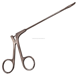 Ciseaux nasaux à lame droite incurvée, ensemble d'instruments chirurgicaux ORL en acier inoxydable, utilisation manuelle en clinique, rhinologie, hôpital - Product Image 1