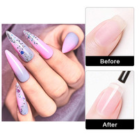 15ml vernis à ongles professionnel base et couche de finition logo personnalisé longue durée