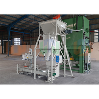 Machine d'ensachage semi-automatique série TBM-SB01 pour aliments pour volailles et animaux de compagnie, remplissage et couture de sacs tissés en PP/papier de 10 kg à 50 kg