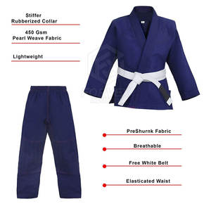 ชุดยูโด BJJ คุณภาพสูง ออกแบบเองได้ ราคาขายส่ง พร้อมปักโลโก้ด้านหน้า - Product Image 4