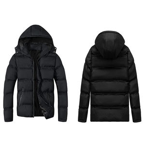 Venta al por mayor de marca privada de calidad superior de los hombres de gran tamaño de talla grande personalizado Colorblock Puffer chaqueta transpirable - Product Image 6