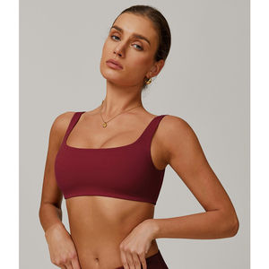 Soutien-gorge de sport personnalisé 2026 en gros, écologique, extensible dans 4 directions, bretelles fines, respirant, séchage rapide, idéal pour le fitness et la gym pour femmes - Product Image 1