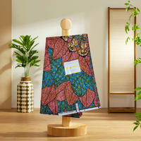 Tissu Dobby en Coton Peigné 100% de Bonne Qualité, Imprimé Wax Africain, 6 Yards pour Robes, Jupes, Chemises, Rideaux, Canapés, Filles