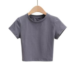 Venta al por mayor para niños de alta calidad de verano al por mayor camiseta modal personalizada para Niñas Ropa de verano para niños cuello redondo niños - Product Image 5