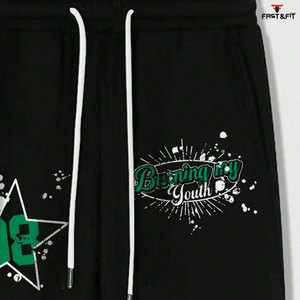 กางเกงวอร์มขาบานสำหรับผู้ชายกางเกงวอร์มขาบานเอวยางยืดแบบลำลองสำหรับผู้ชาย - Product Image 5