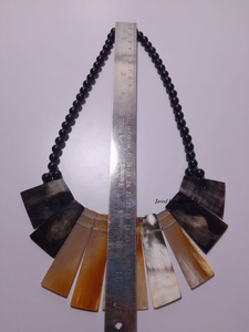 Collares de cuerno de regalo de Navidad para niñas y mujeres, joyería Natural ecológica, cuerno de buey de Búfalo, collares para niñas y mujeres, joyería - Product Image 4