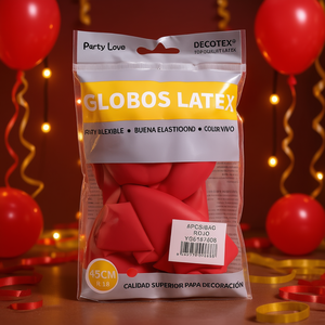 Palloncini in lattice Party Love 45 cm rossi R18 per decorazioni - Product Image 3