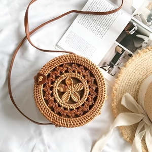 Best Selling Boho <b>Rattan</b> Wicker Ladies Hand <b>Bags</b> All Sizes Shoulder <b>Crossbody</b> <b>Bag</b> for Women Cheapest Price - Product Image 2