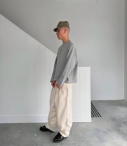 Streetwear vintage surdimensionné à manches longues en fibre de bambou à imprimé graphique 100% coton lourd-vierge de grande taille pour toute saison - Product Image 3