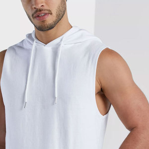 Vente en gros de gilets de sport sans manches pour hommes, 100% coton, séchage rapide, logo personnalisé, OEM, musculation - Product Image 1