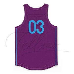 Vente directe d'usine, vente en gros, maillot de basket respirant à manches courtes, 100% polyester, nouveau style, best-seller pour adultes - Product Image 2