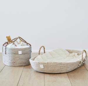 El precio más barato Organizadores de pañales para mamás cesta organizadora de pañales de bebé de algas marinas naturales - Product Image 5