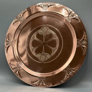 Platos redondos de cobre de diseño clásico para Catering, servidor de alimentos, placa de cargador de Metal hecha a mano en venta al por mayor - Product Image 6