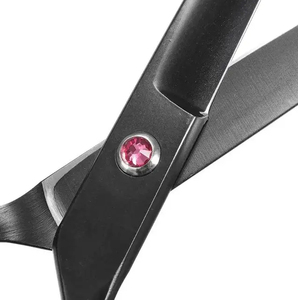 Kaamir กรรไกรช่างตัดผมแบบมีความแม่นยำเครื่องมือน้ำหนักเบาพลาสม่าสีทองดำใบมีดสแตนเลสปลายแหลมเหล็ก - Product Image 3