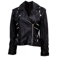 Veste d'hiver pour homme en cuir véritable brillant ciré marron, avec poche avant à rabat, fermeture éclair, doublure en polyester, séchage rapide