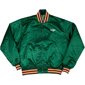 Vestes en Satin personnalisées pour hommes Baseball Satin Sports Team Jacket Whole Sale Rate 2025 Satin Jacket - Product Image 3