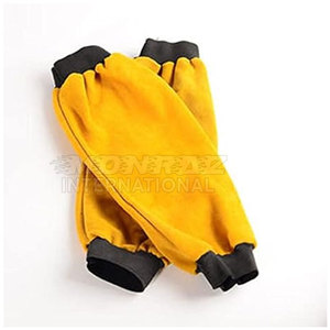 Mangas de brazo de soldadura de cuero de vaca dividido resistente con manguito de seguridad transpirable antideslizante personalizable para protección contra chispas de calor - Product Image 1