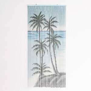 Tropical Palm Tree Bamboo <b>Door</b> <b>Curtains</b> Custom Printed <b>Beaded</b> <b>Curtain</b> <b>for</b> <b>Doors</b> Hanging Privacy Screen Room Dividers - Product Image 1