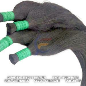 Extensions de cheveux raides naturels de luxe indonésiens Cuticule vierge crue Cheveux alignés 100% Cheveux humains résistants aux chutes Vente en gros en vrac - Product Image 4