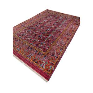 Tapis noué à la main en laine bleue Aalam Pae-5604 9x12 style persan pour entrée, motifs abstraits rectangulaires en forme de puzzle par Jaipur Rugs US - Product Image 2