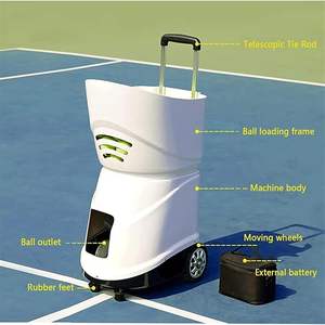 Máquina Lanzapelotas de Tenis – Automática, Portátil, Capacidad para 160 Pelotas, Control Remoto - Product Image 3