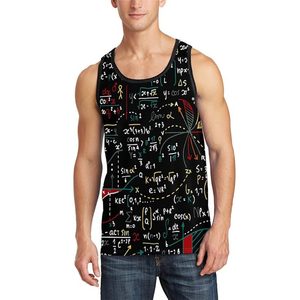 Séchage rapide respirant 100% Polyester personnalisé imprimé Sublimation débardeurs hommes femmes sans manches entraînement Fitness Gym chemises - Product Image 5