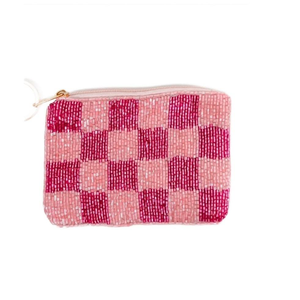 กระเป๋าใส่เหรียญปักลูกปัดทำด้วยมือสำหรับผู้หญิงและเด็กผู้หญิงกระเป๋าใส่เหรียญแบบมีซิปประดับพู่ห้อยทำจากอินเดีย - Product Image 4