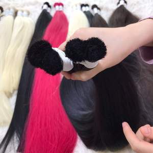 100% ผมแท้สีธรรมชาติขนาดใหญ่มีทั้งแบบลอนและแบบตรง - Product Image 2