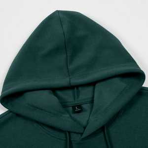 Sweat à capuche unisexe en polyester/coton pour l'hiver, fermeture éclair, manches longues, avec design patchwork, coupe régulière, respirant, poche - Product Image 2