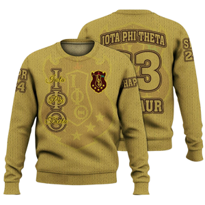 Iota Phi Theta maglia greca maglione 1963 ciniglia lettera Pullover confraternity abbigliamento acrilico inverno abbigliamento greco - Product Image 5