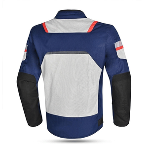 Men's White/Black Cordura Waterproof CE Armoured Textile Motorcycle Jackets Adventuring Windproof Black Motorbike Jacket For Men - Product Image 6