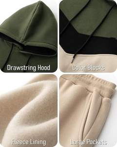 ชุดวอร์มพิมพ์ลายมีฮู้ดสำหรับผู้ชาย ผลิตตามสั่งขายส่ง สำหรับฤดูหนาว ทำจากผ้าโพลีเอสเตอร์คอตตอน 100% สำหรับชุดกีฬา - Product Image 4