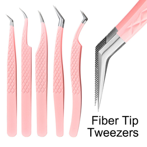Pince à épiler pour extensions de cils sur le thème de Noël, recouverte de papier, droite, incurvée, pointue, en acier inoxydable, outil de maintien des cils - Product Image 4