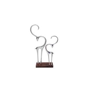 <b>Modern</b> ANIMALS Aluminum Metal <b>Sculpture</b> <b>Art</b> Decor Stylish Abstract Statue Perfect for Luxury Home Interiors and Office Accents - Product Image 1