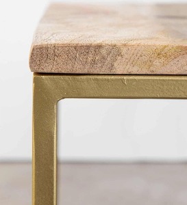 Juego de mesa de acento de forma cuadrada más vendida, mesas laterales modernas hechas a mano, sala de estar, muebles de madera de alta calidad, acabado moderno - Product Image 3