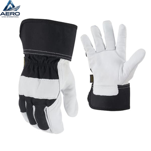 Guantes de trabajo de cuero, guantes de invierno para uso en exteriores, guantes de seguridad de cuero con logotipo personalizado a bajo precio - Product Image 4