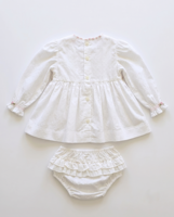 Ensemble Robe et Culotte à Volants Personnalisé Jiefute pour Bébé Fille, OEM/ODM, Marque Privée, Manches Longues, pour Anniversaire et Baptême