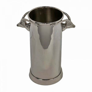Luxury Shiny <b>Silver</b> Party Decorated Wine <b>Bucket</b> in Wholesale Prices Champagne Beer Bottle <b>Ice</b> <b>Bucket</b> in <b>Silver</b> Plated - Product Image 3