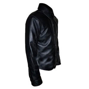 เสื้อเชิ้ตหนังผู้ชายแฟชั่นทันสมัยปี 2025 ตัดเย็บตามสั่ง ดีไซน์ล่าสุด สำหรับผู้ใหญ่ - Product Image 3