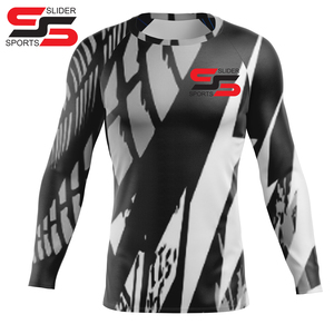 Rash Guard personalizado de alta calidad impreso Rash Guard sublimación Rash Guard MA Bjj con su propio logotipo - Product Image 5